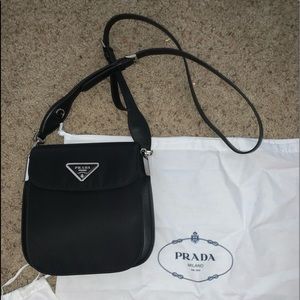 Black Prada Milano Cross Body